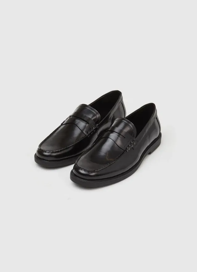 Calliope mocassin homme simili cuir uni