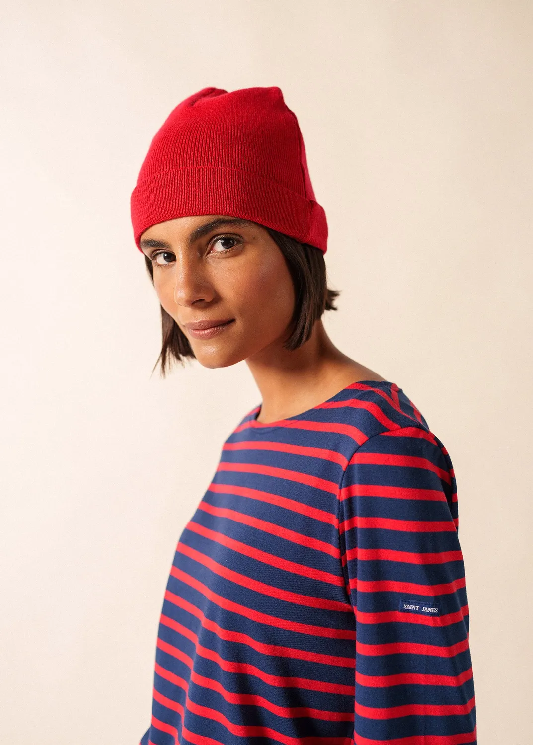 Saint James Cartier bonnet marin tulipe laine douce