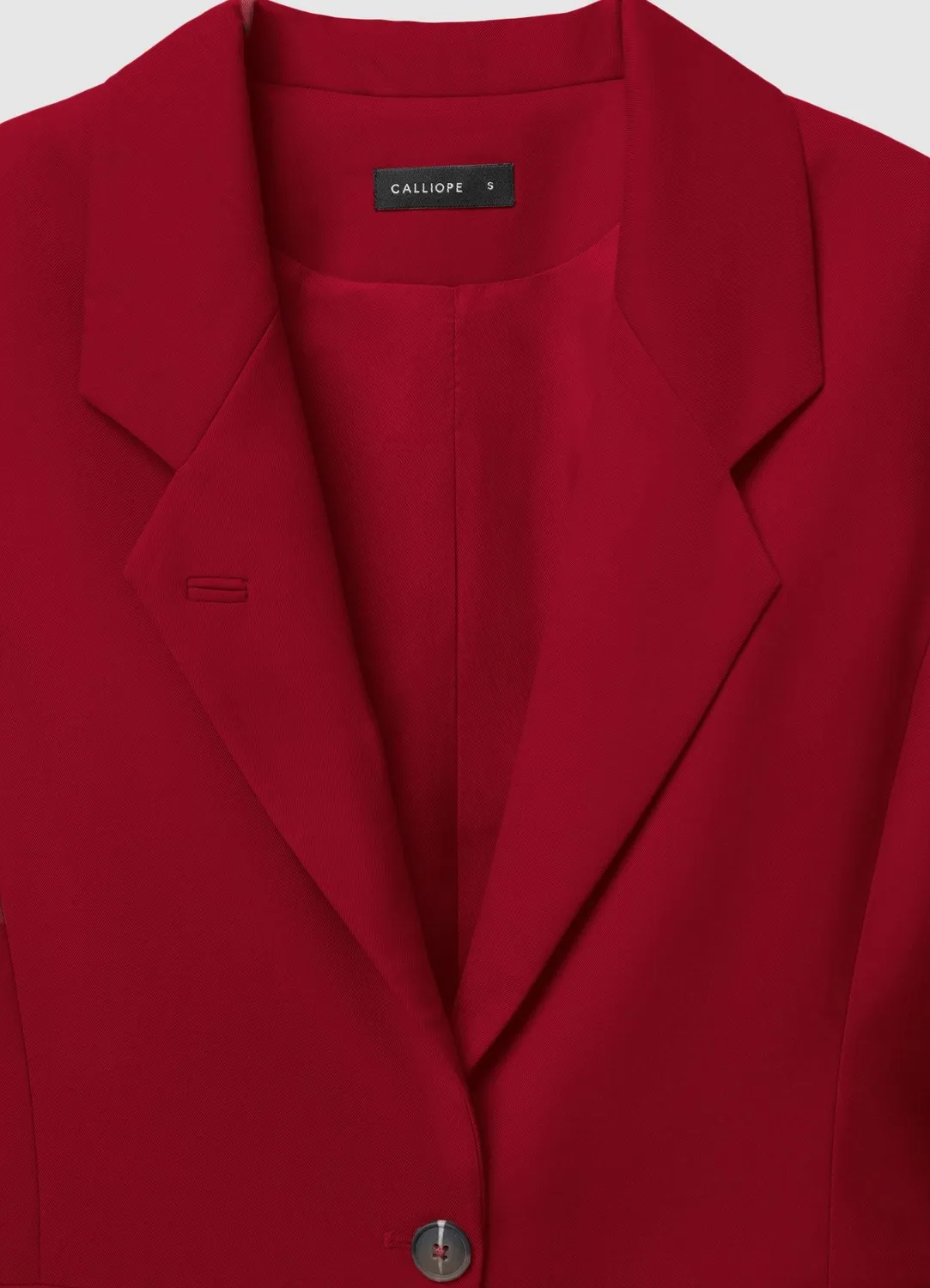 Calliope Blazer Femme Uni Col Montant 2 Boutons