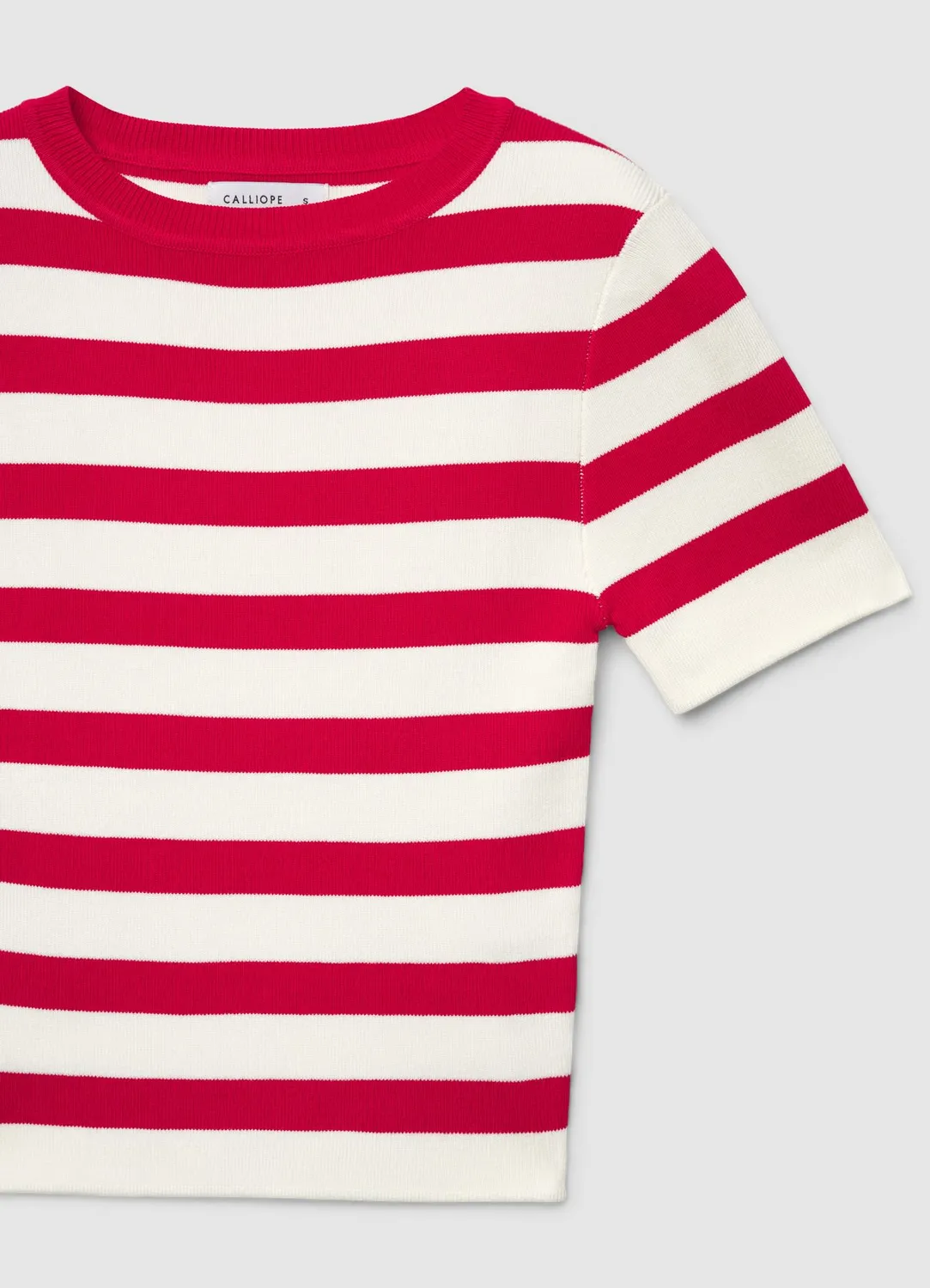 Calliope t-shirt rayé femme col rond manches courtes