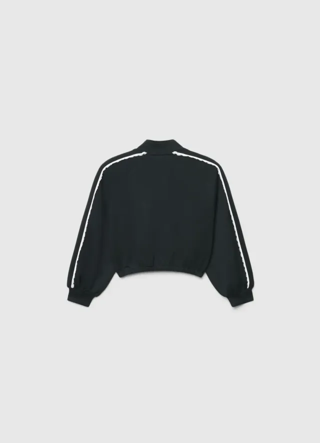 Calliope sweat zippé dentelle fille sans capuche