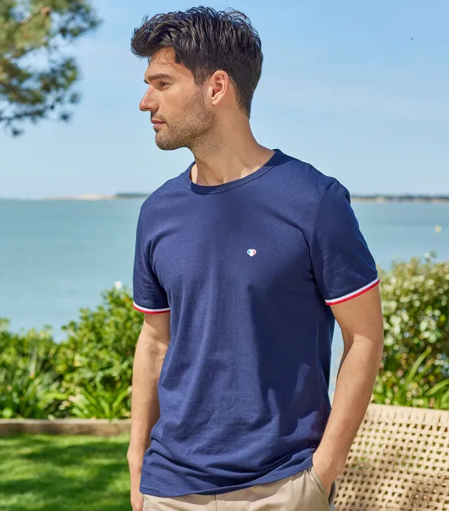 Cocorico Iconique Supporter t-shirt homme marine 100% coton