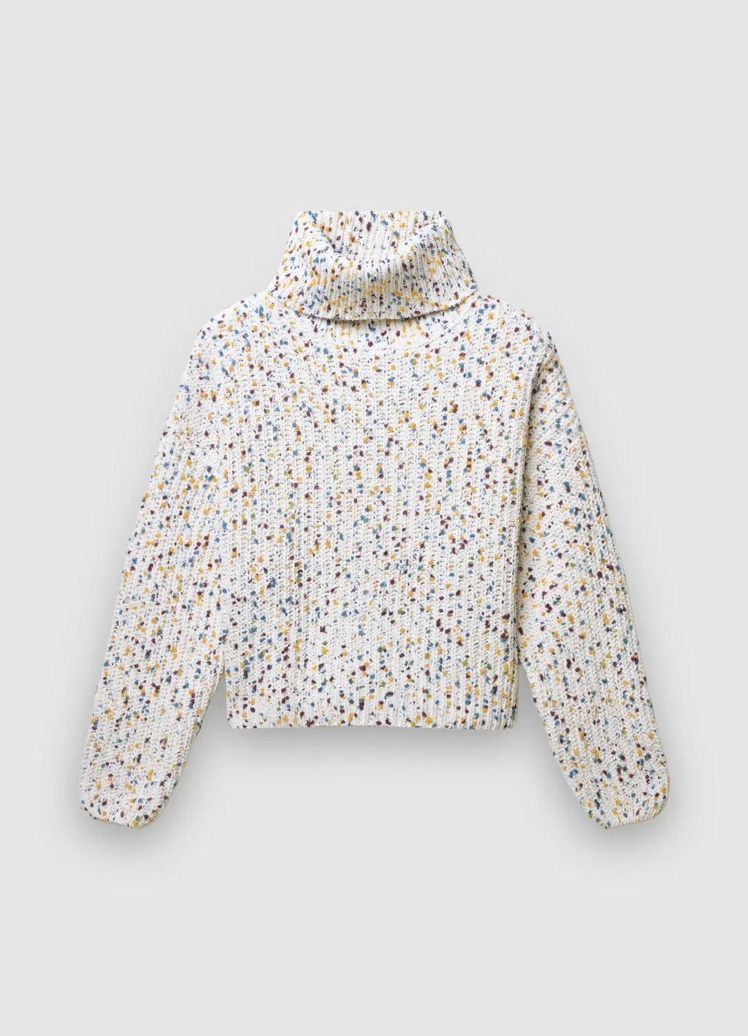 Calliope pull col roule femme maille fantaisie