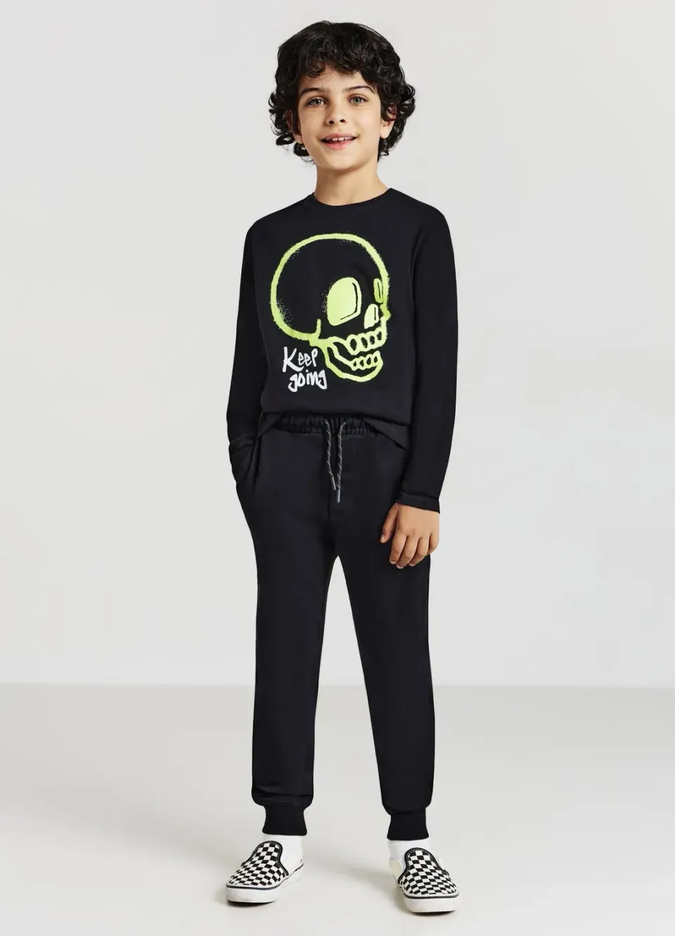 Calliope pantalon jogging enfant uni à cordon