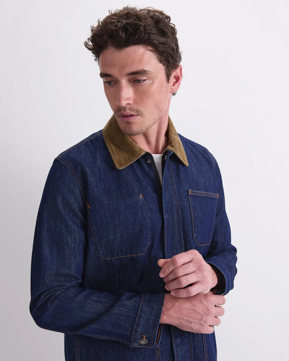 Sportscraft Denim Chore veste jean indigo homme