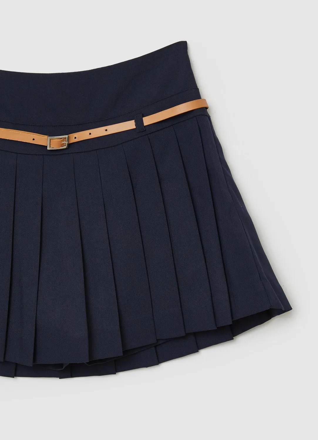 Calliope Jupe-short plissée femme avec ceinture