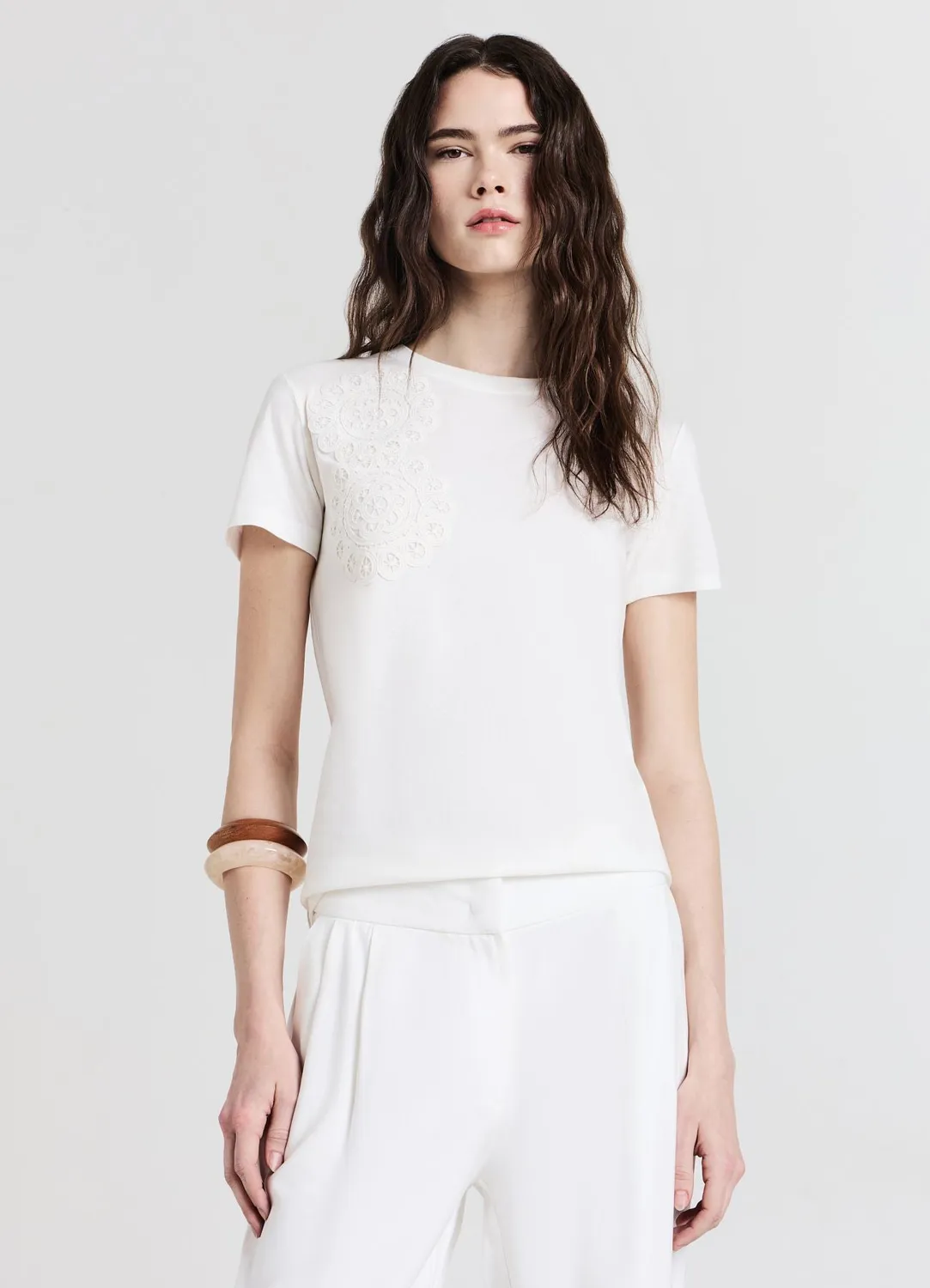Calliope t-shirt crochet coton femme