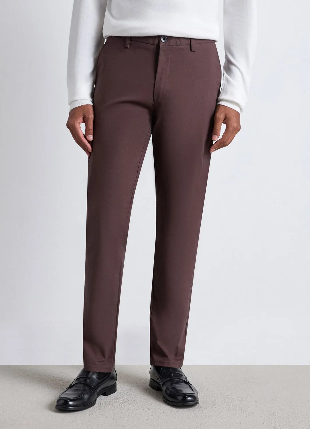 Calliope pantalon chino slim homme uni cheville