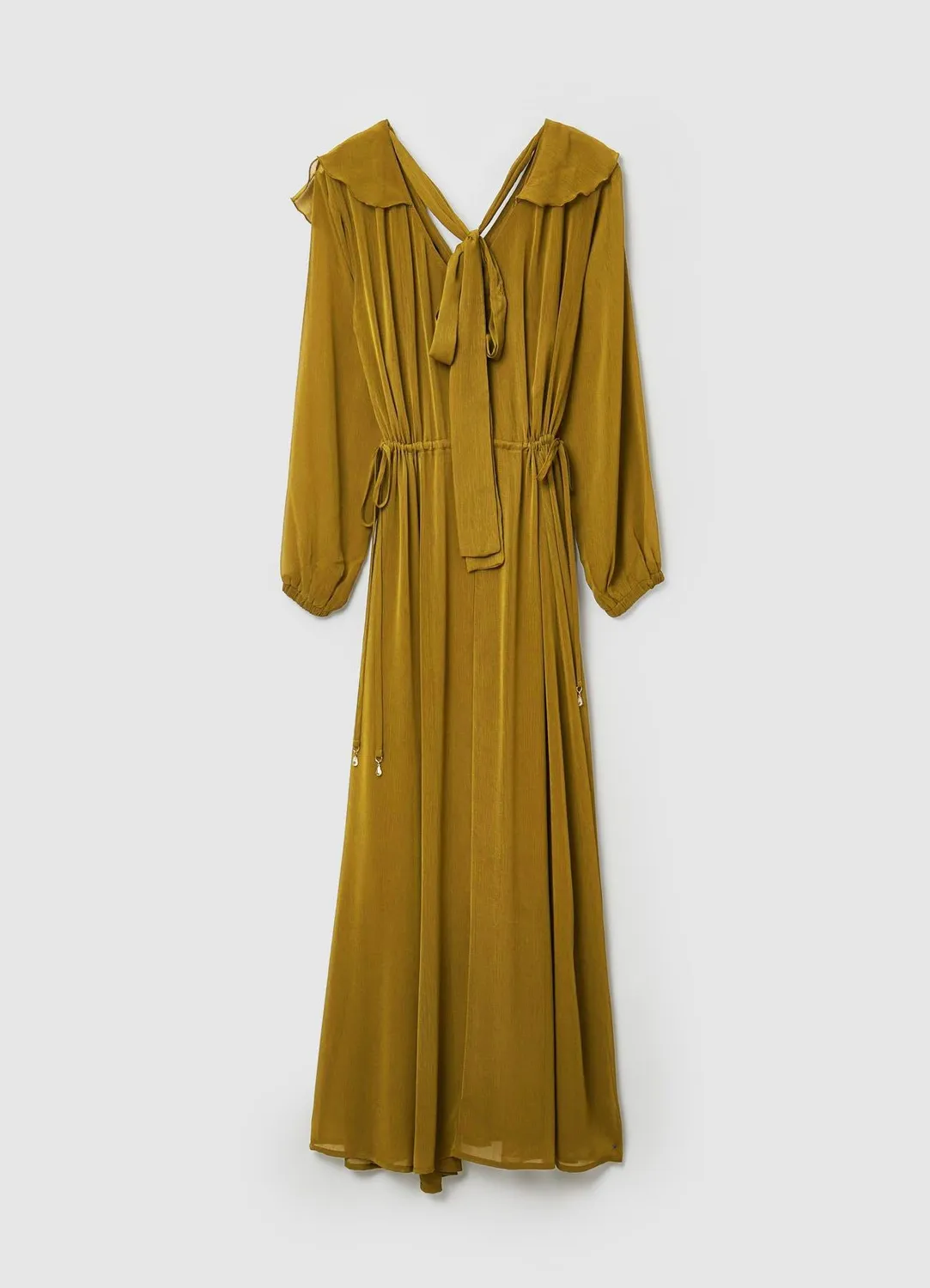 Calliope Atelier robe longue à volants femme col V