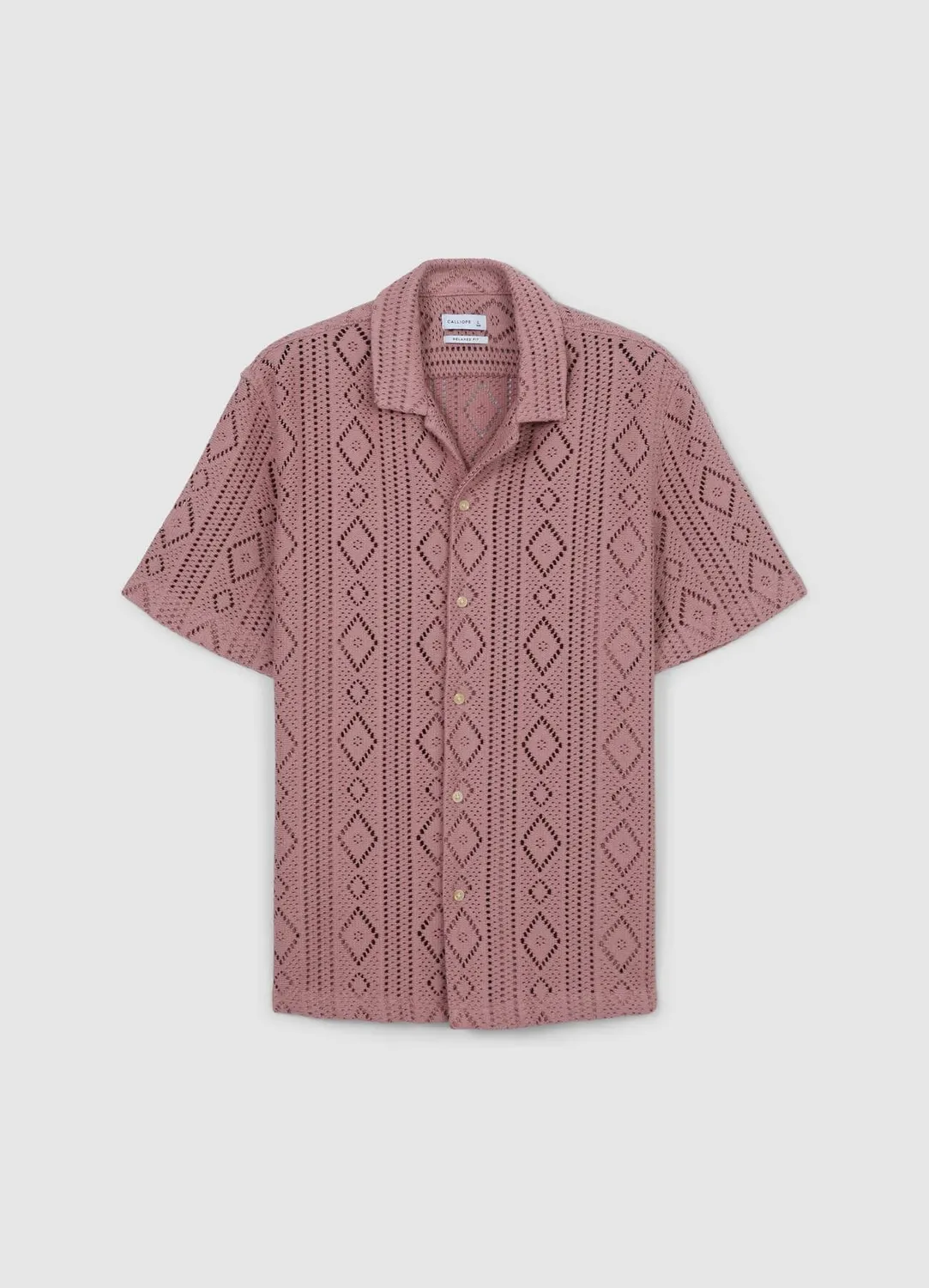 Calliope Bowling Chemise ajourée manches courtes homme
