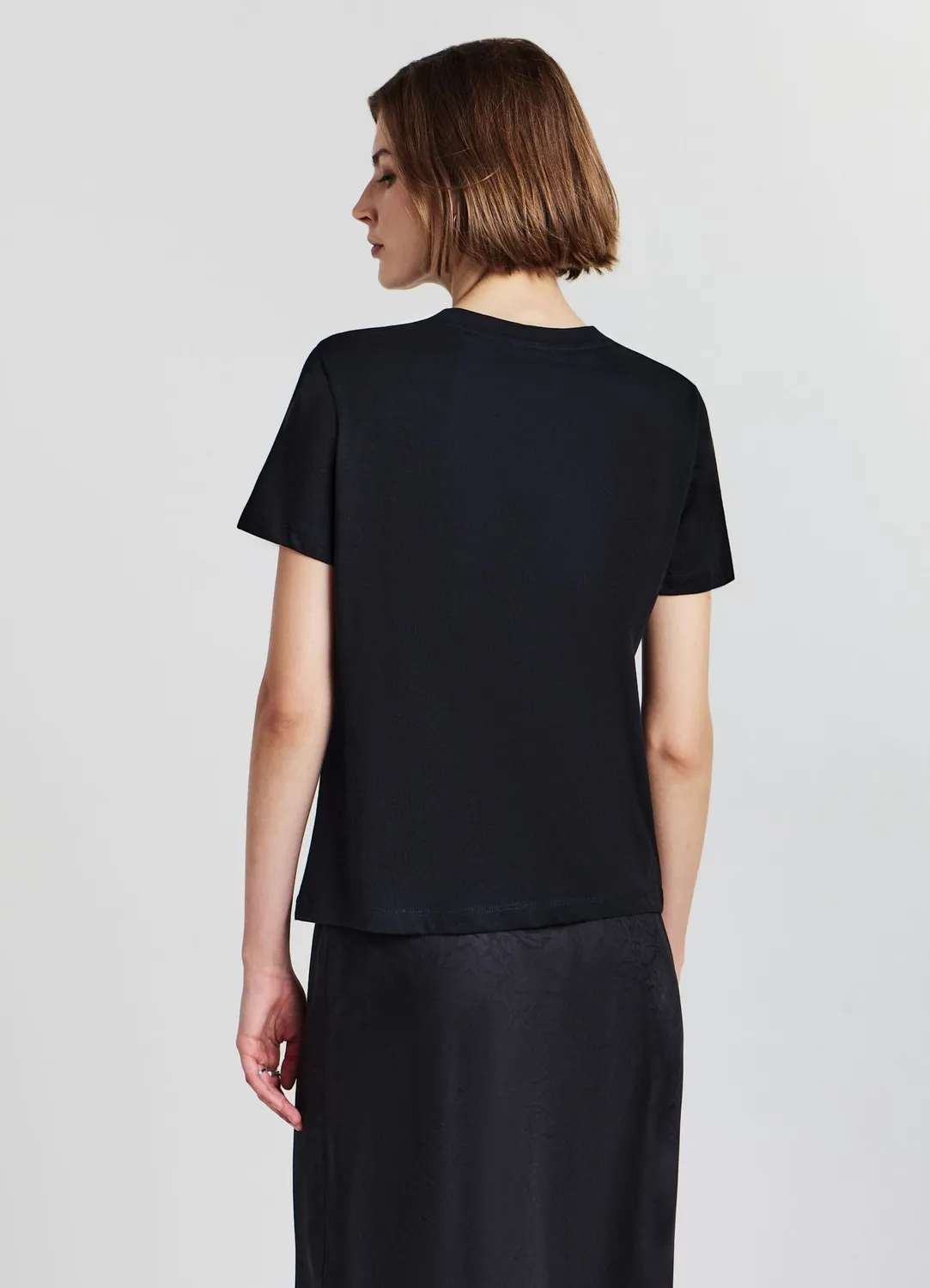 Calliope t-shirt strass col rond femme coton