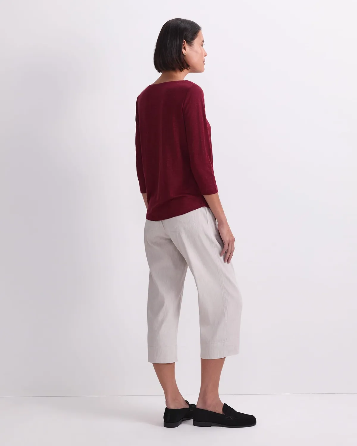 Sportscraft Cecile 119448 top femme lin rayé