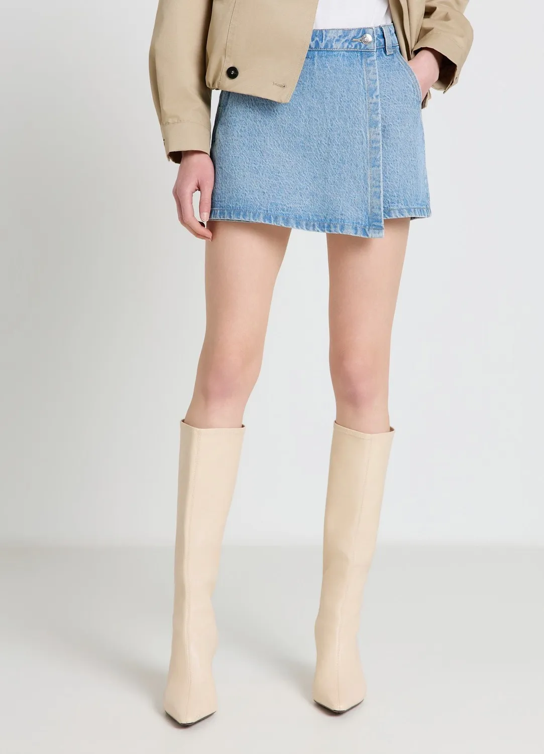 Calliope jupe-culotte en denim femme