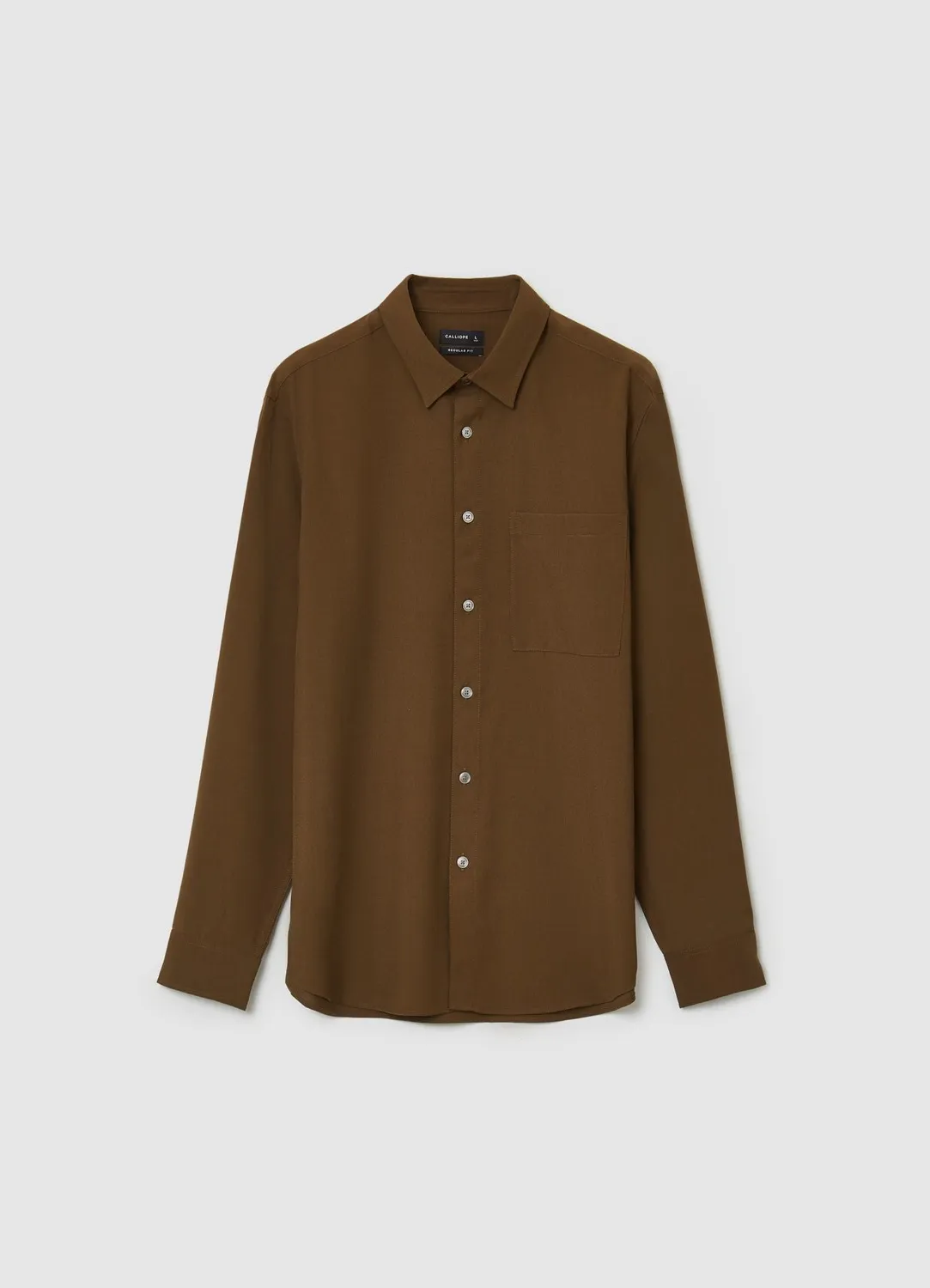 Calliope Camicia chemise homme manches longues uni