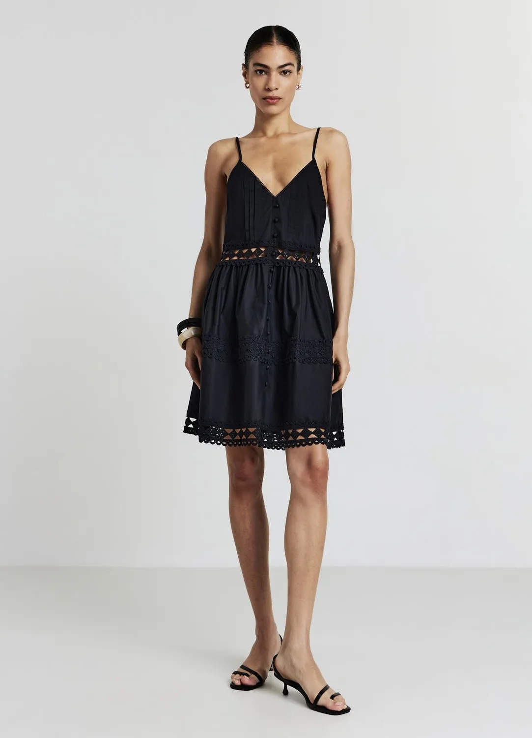 Calliope robe courte passementerie femme