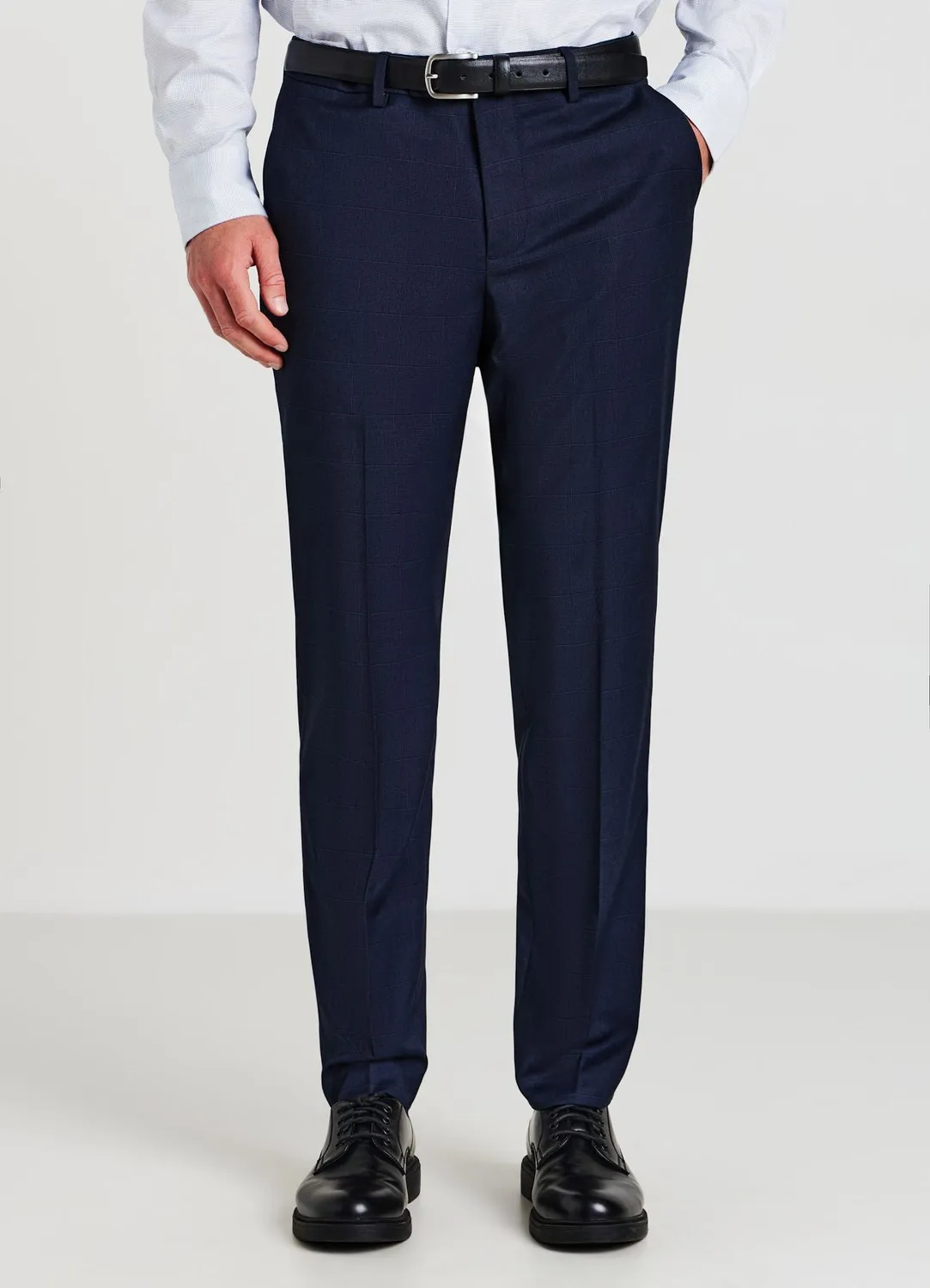 Calliope pantalon à carreaux homme ton sur ton bureau