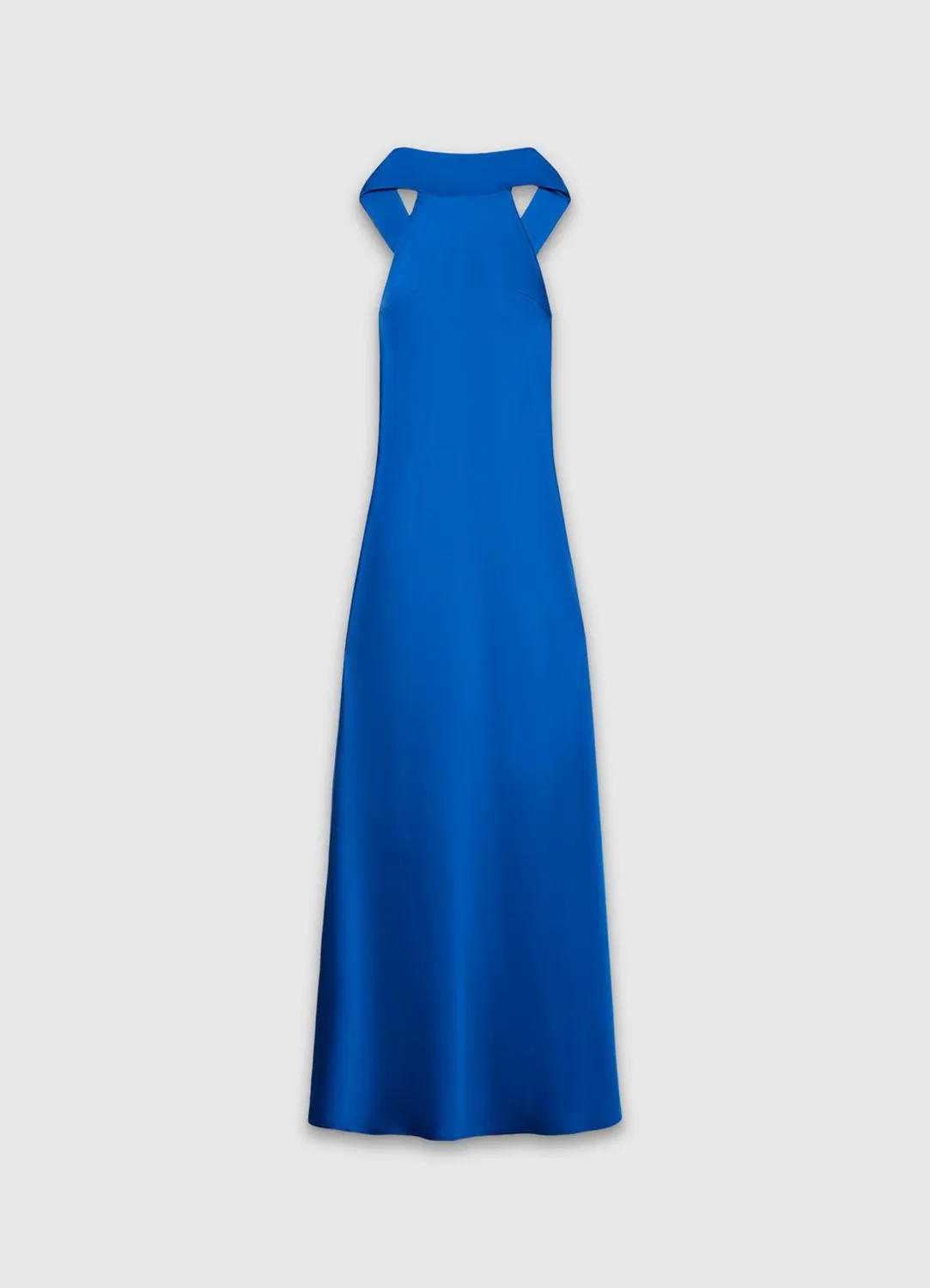 Calliope Nœud Avant robe longue femme satin dos nu