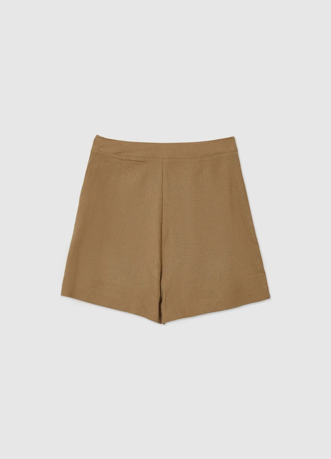 Calliope jupe-short unie femme fermeture latérale