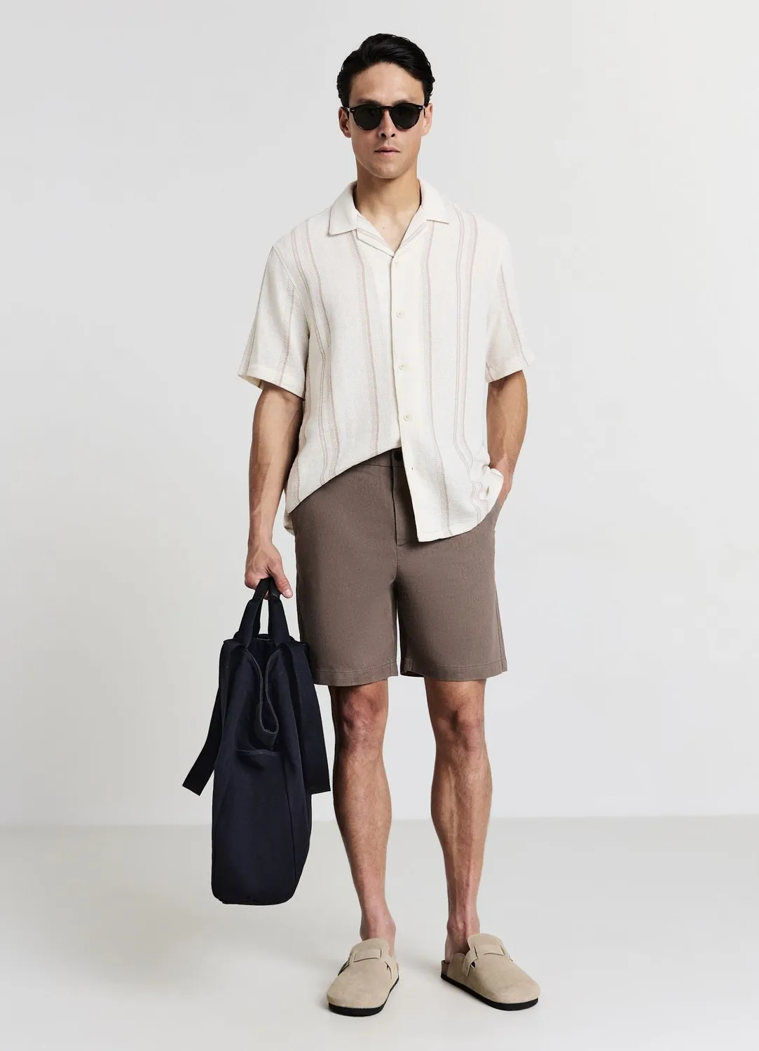 Calliope Bermuda Coton Uni Droit Homme 48
