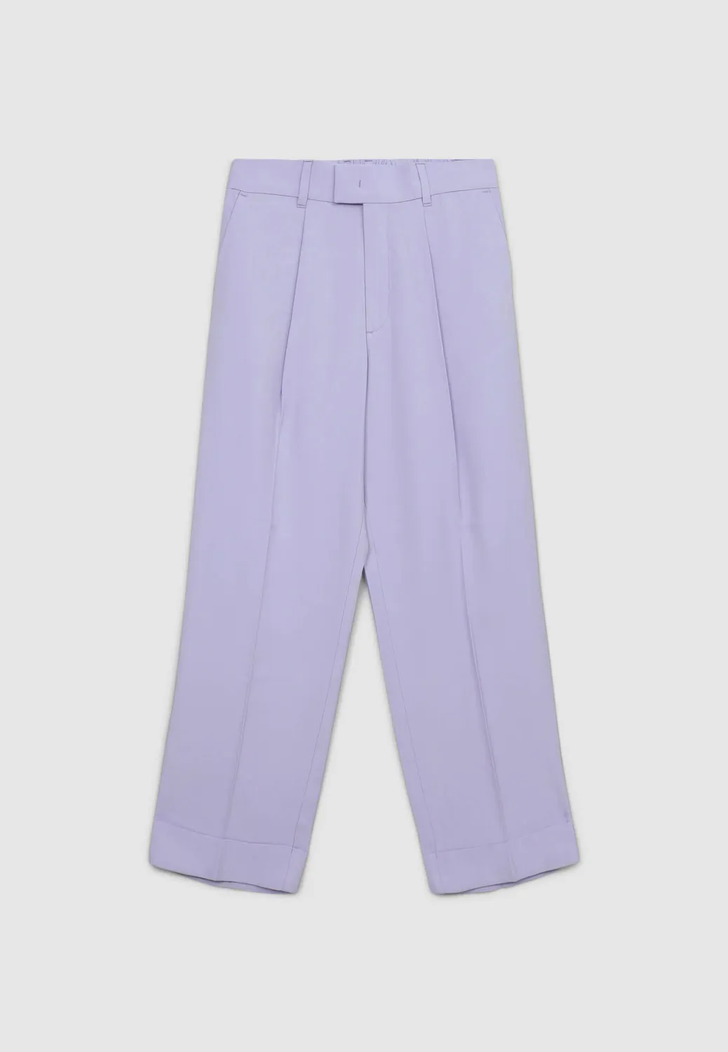 Calliope pantalon classique femme taille élastique revers viscose