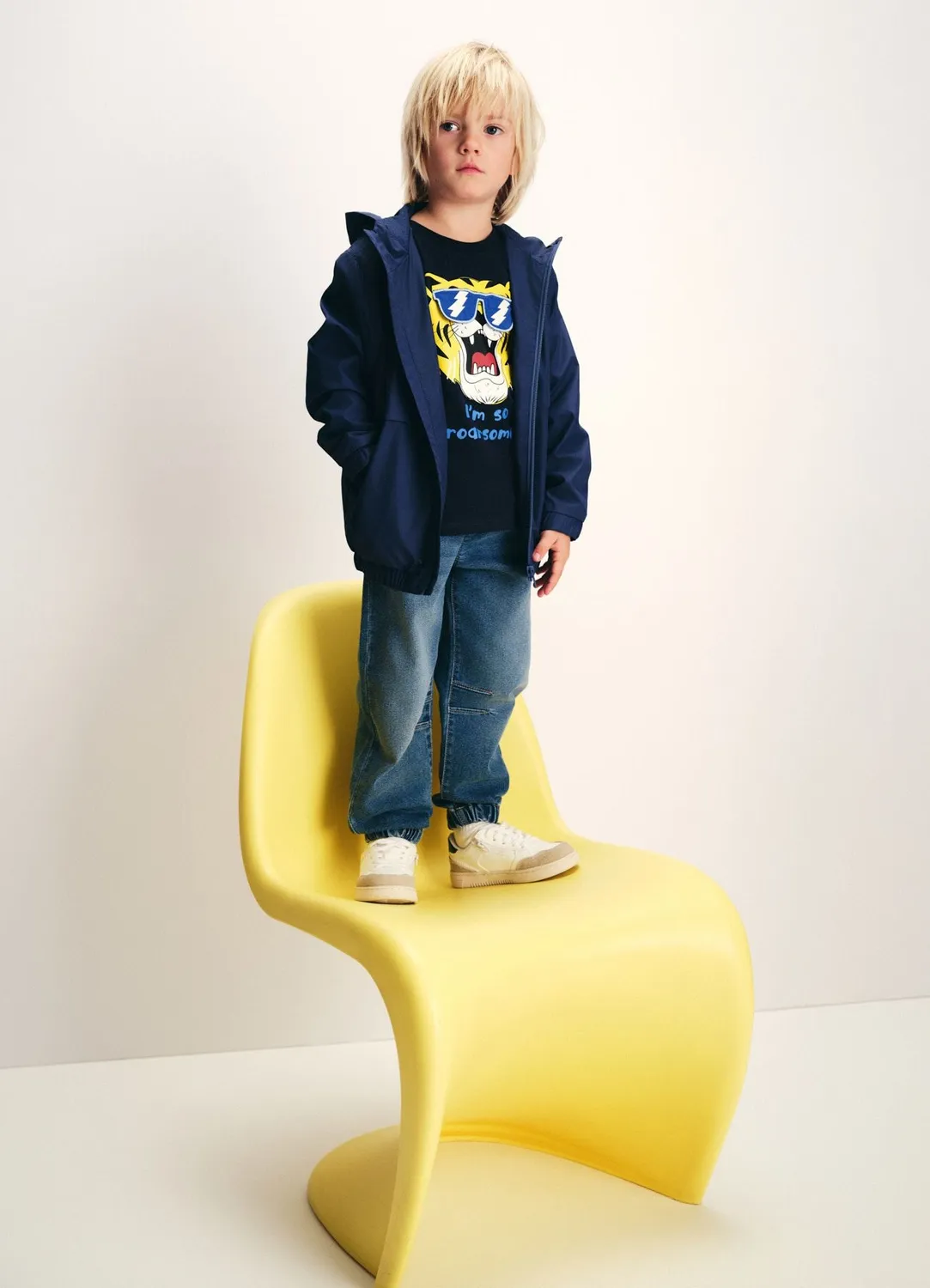 Calliope coupe-vent à capuche enfant garçon uni