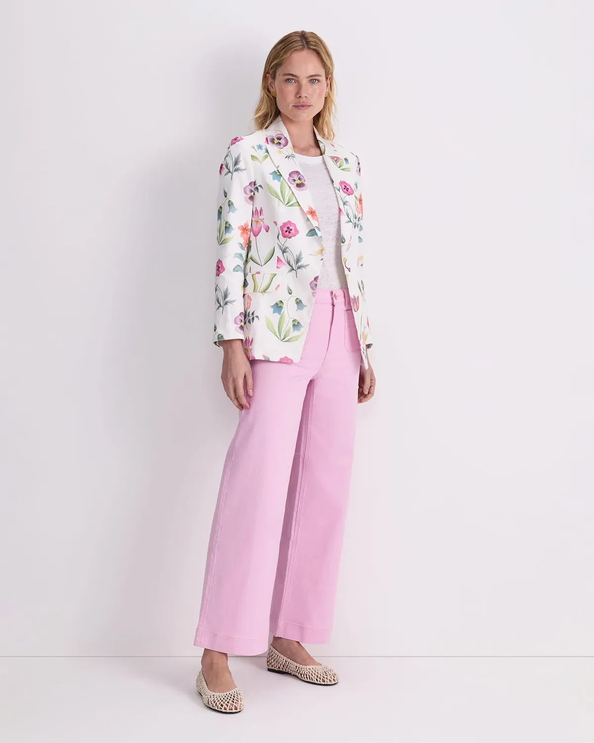 Sportscraft Floral Majesty Liberty Blazer veste lin femme