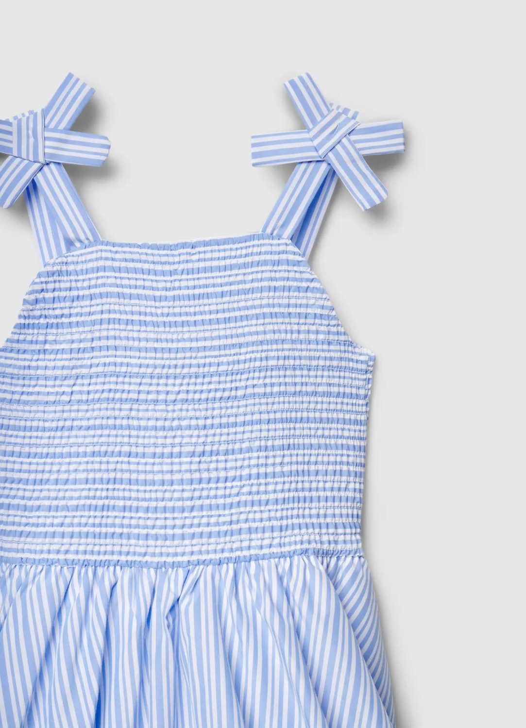 Calliope robe fille rayée bretelles nouées été