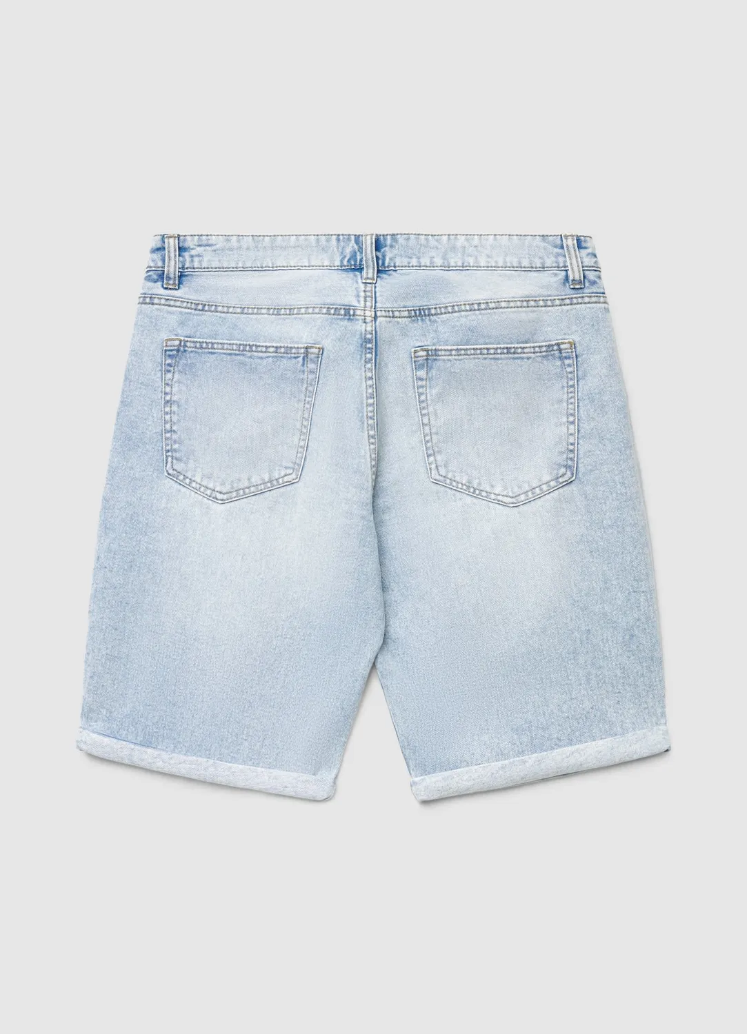 Calliope short jean homme 5 poches revers denim