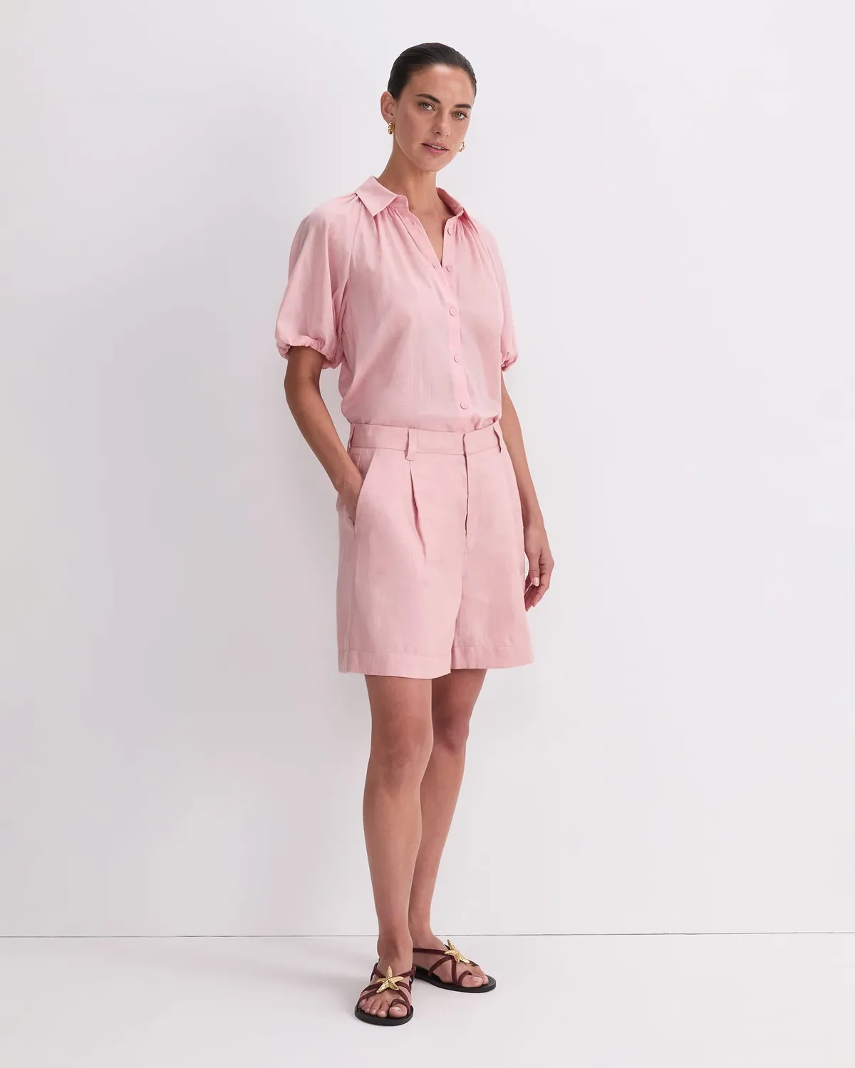 SPORTSCRAFT Jamie short lin plissé femme
