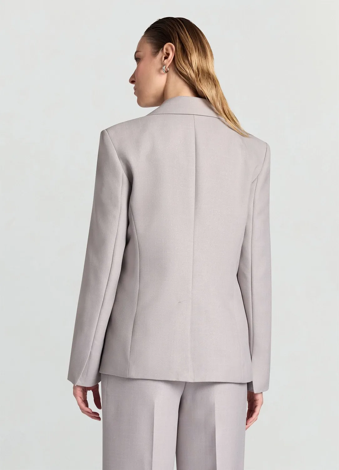 Calliope Gessata veste femme un bouton rayée