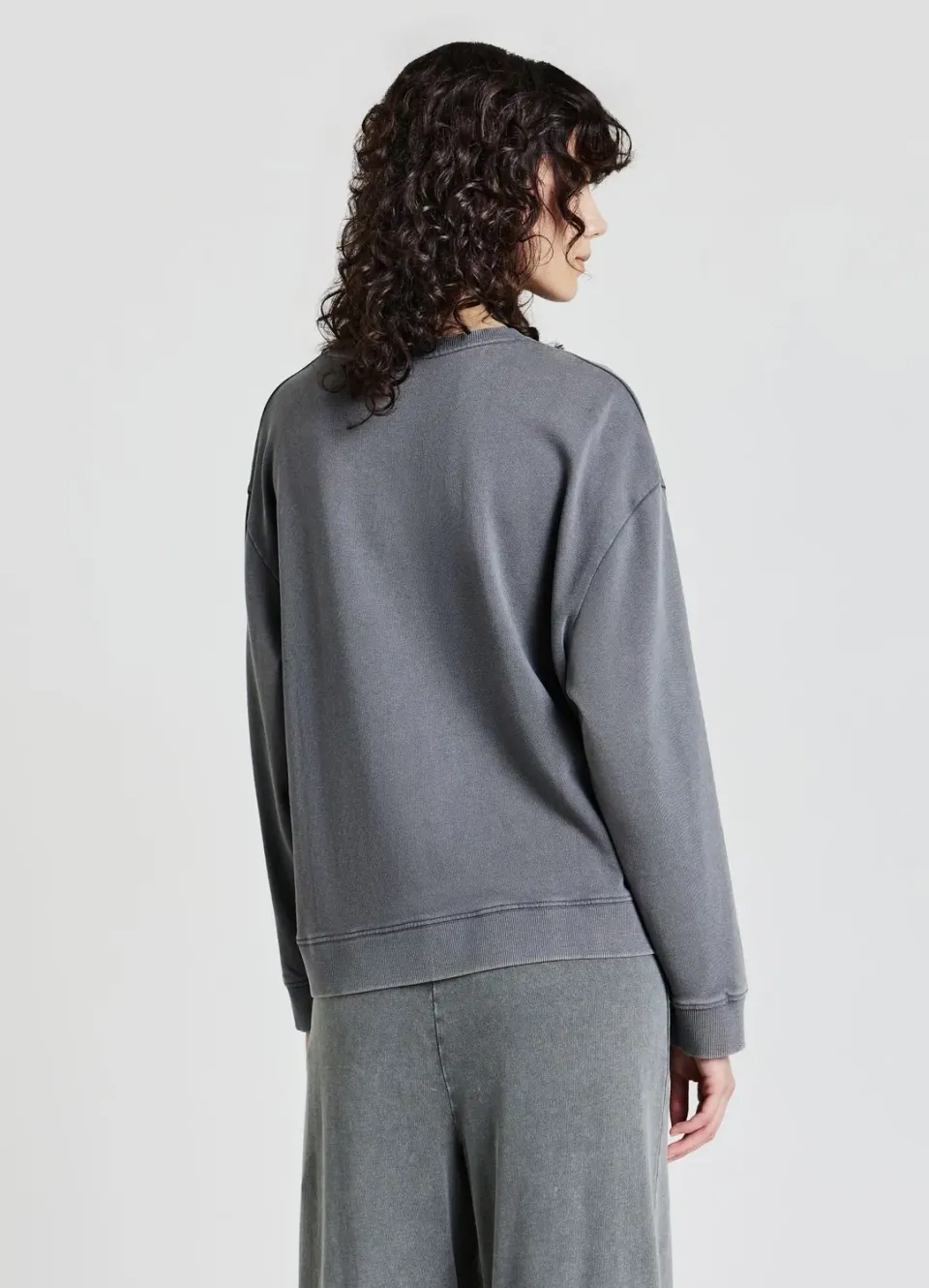 Calliope sweat col rond femme oversize coton
