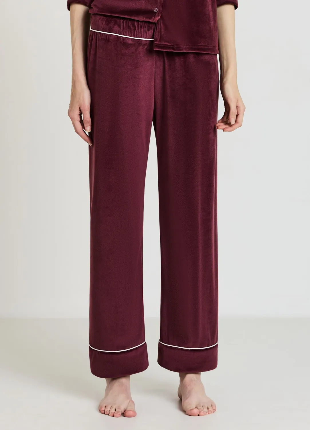 Calliope pantalon pyjama femme piping large