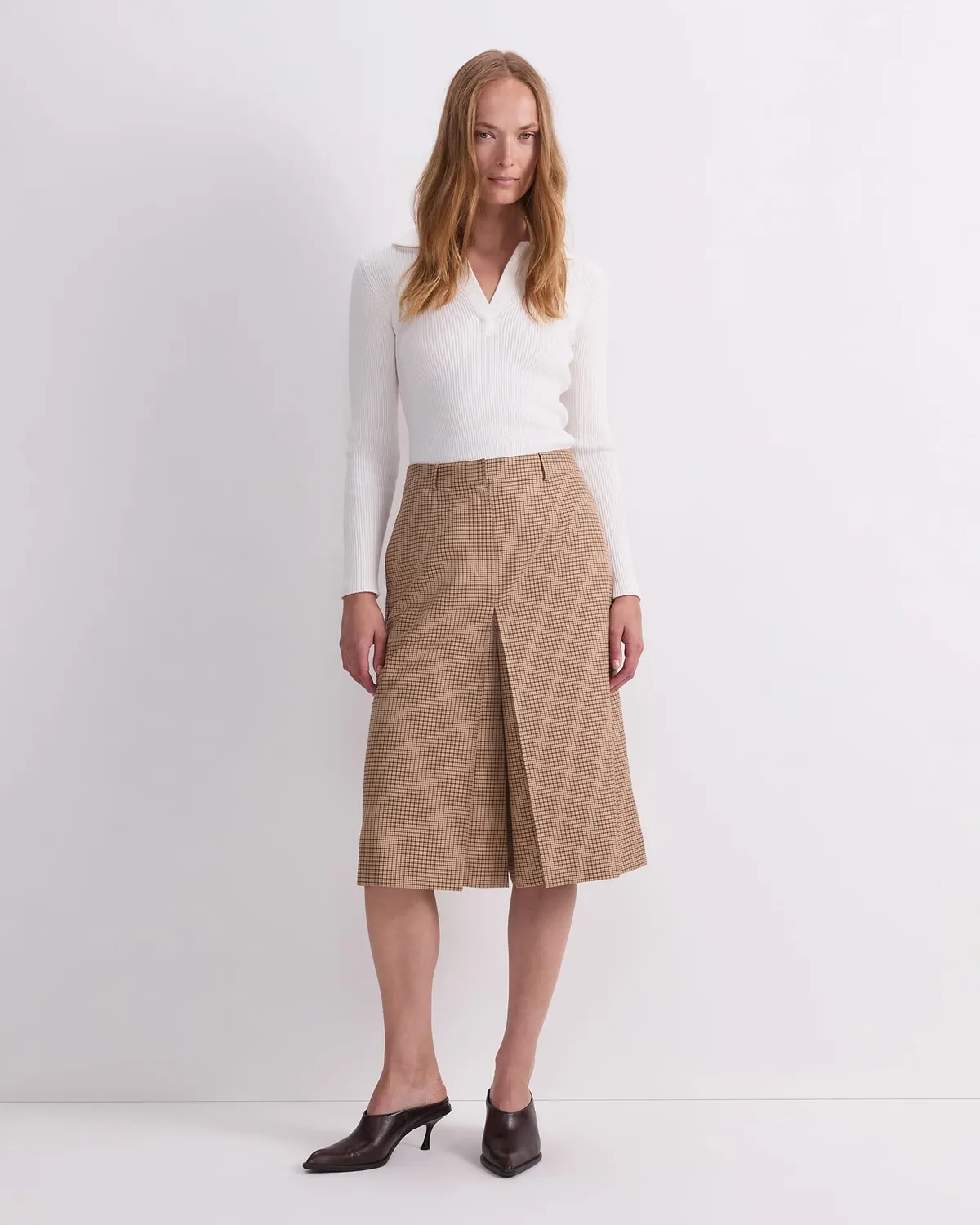 Sportscraft Audrey culotte à carreaux doublée genou