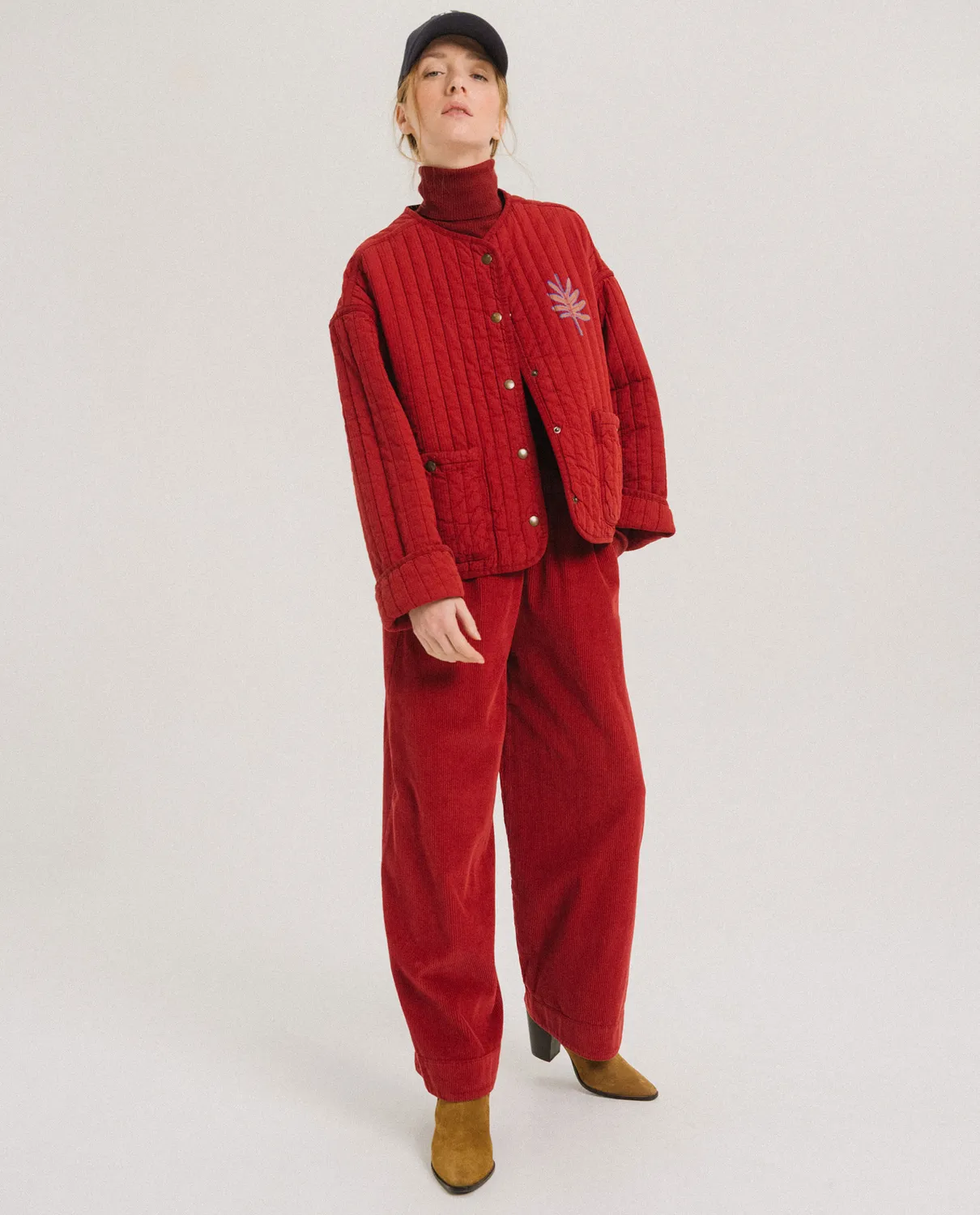 Tinsels Fame Cherry veste matelassée coton imprimée