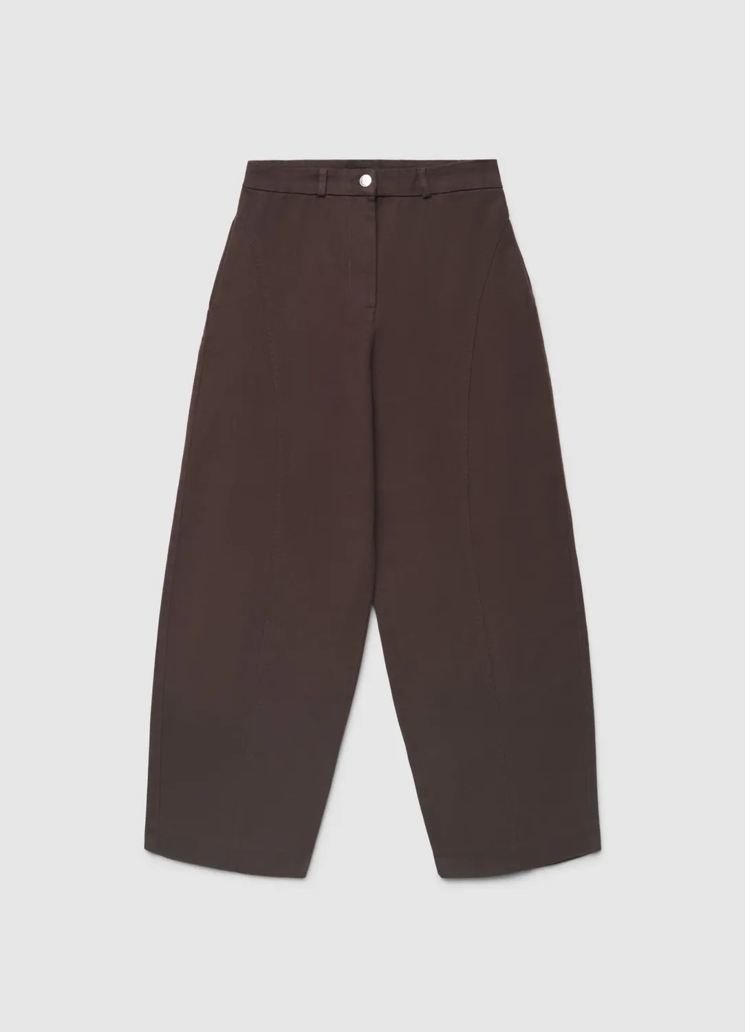 Calliope pantalon balloon femme taille haute uni