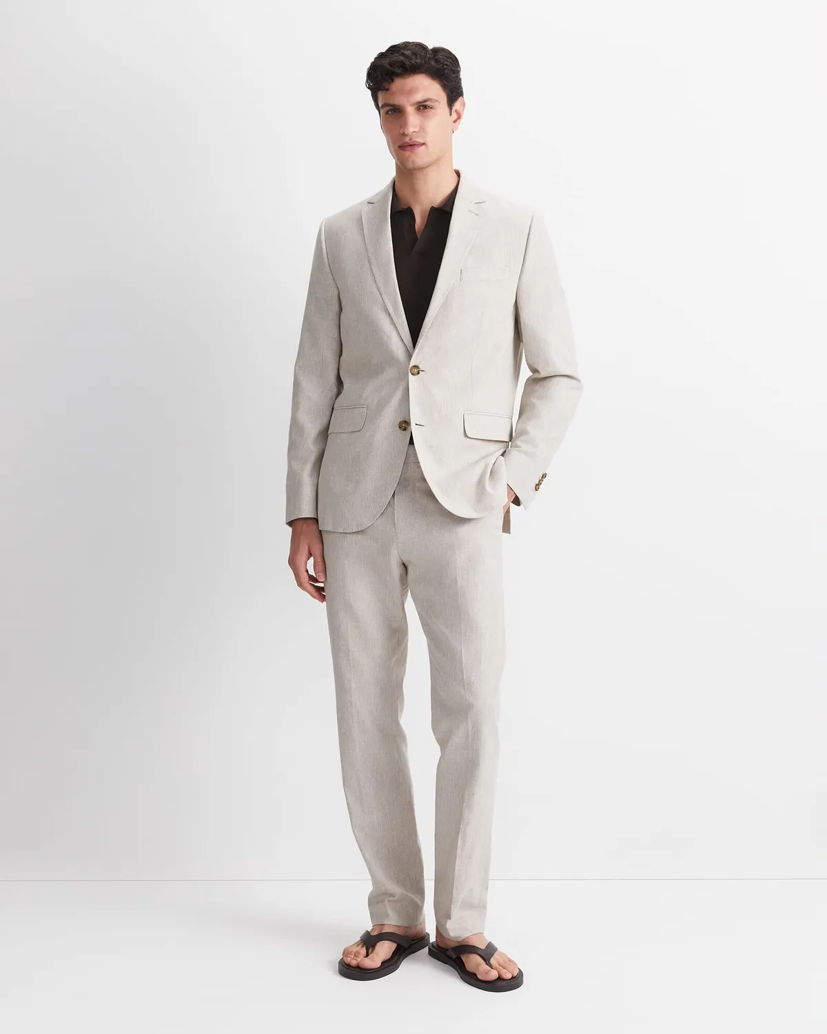 Sportscraft Jeffrey veste costume lin coton homme