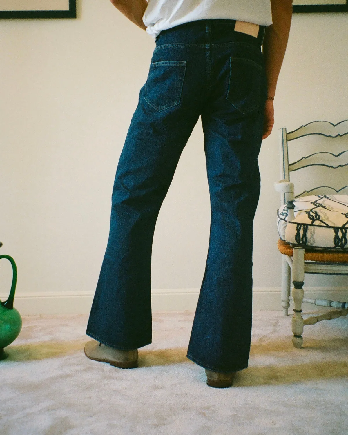 Erevan Okayama indigo selvedge jean flare