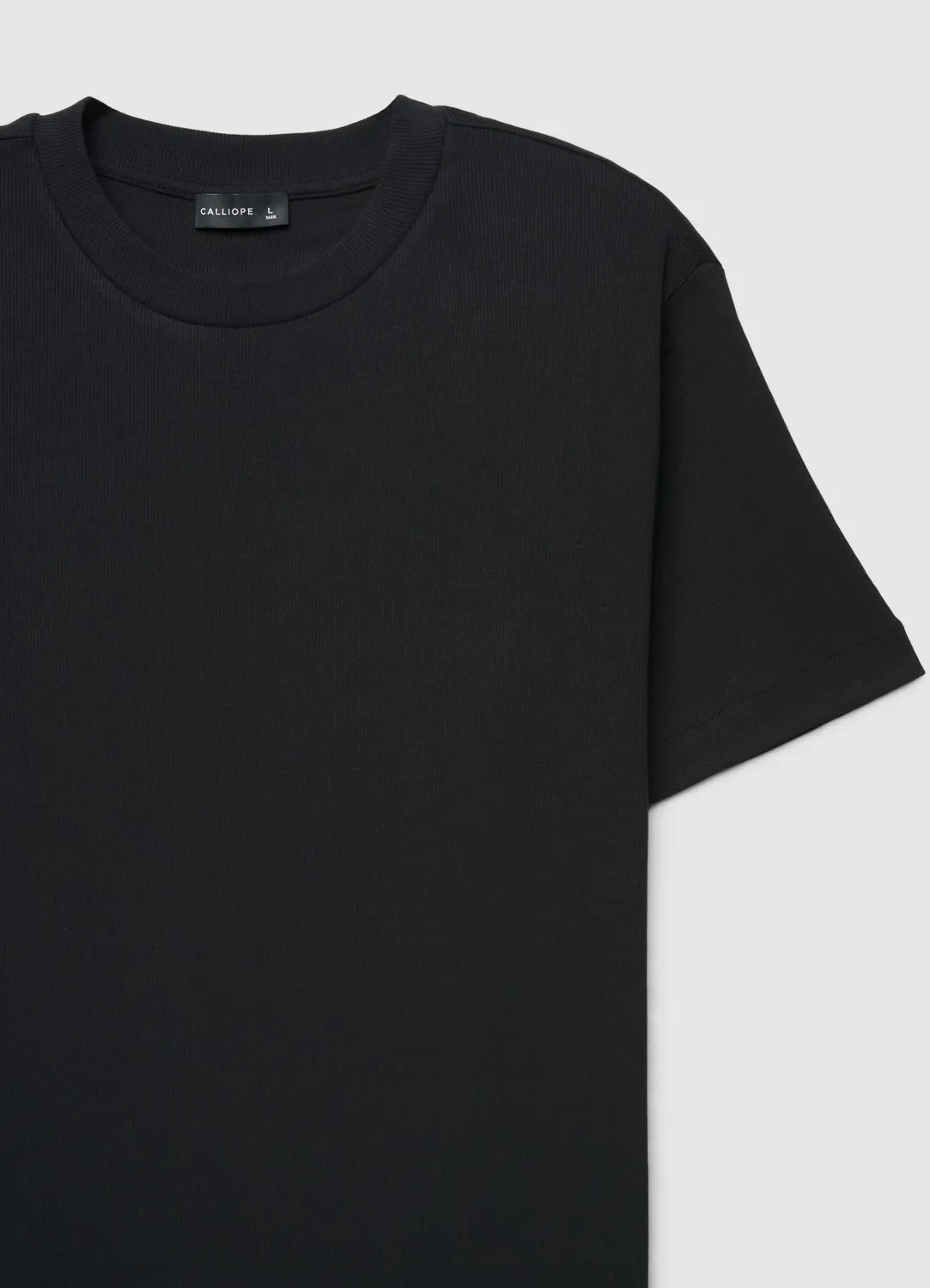 Calliope t-shirt col rond côtelé homme