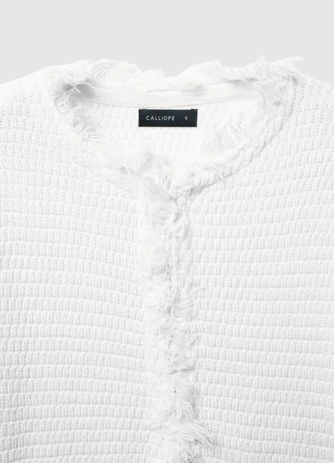 Calliope cardigan franges col rond femme
