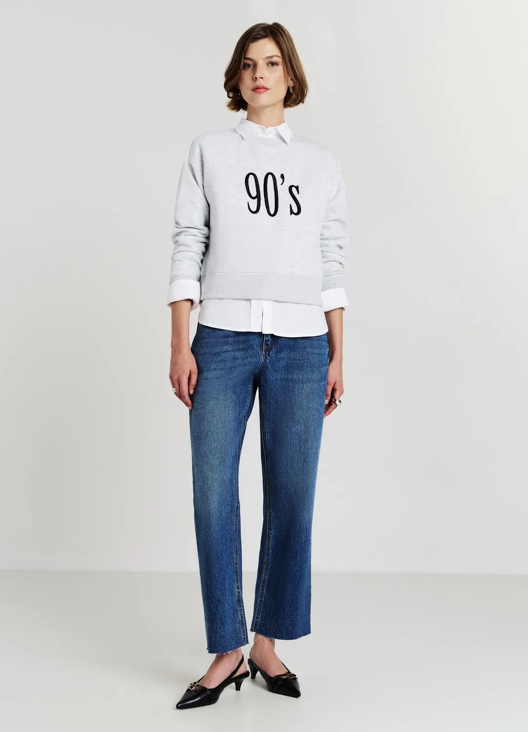 Calliope sweat col rond femme à message manches longues