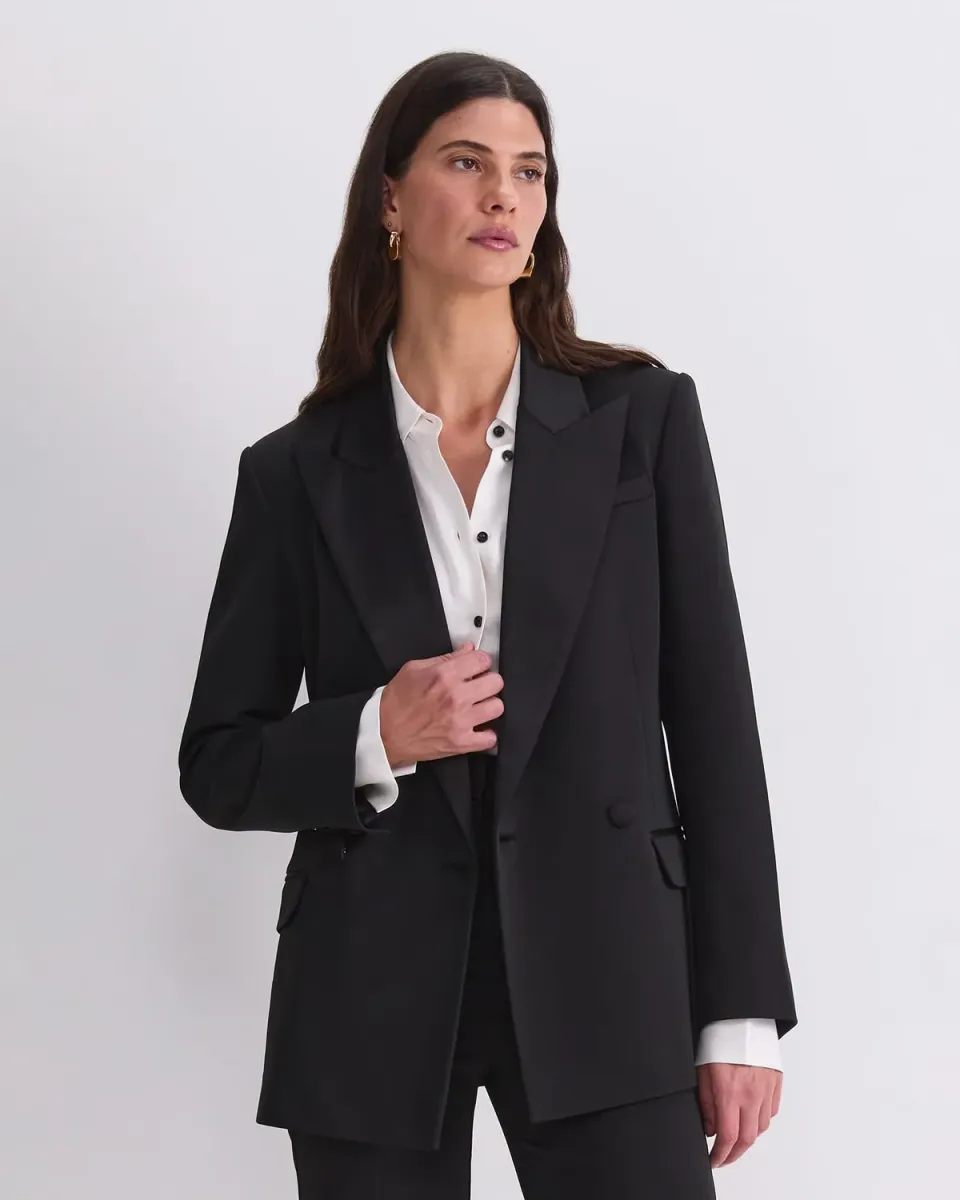 Sportscraft Angie Blazer double-boutonné satin femme