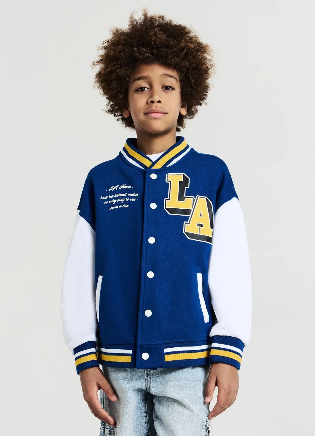 Calliope bomber college garçon imprimé