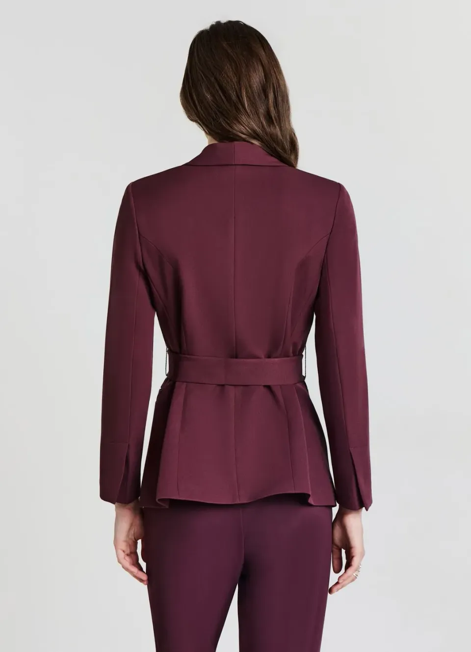 Calliope Veste ceinture femme col châle élégante