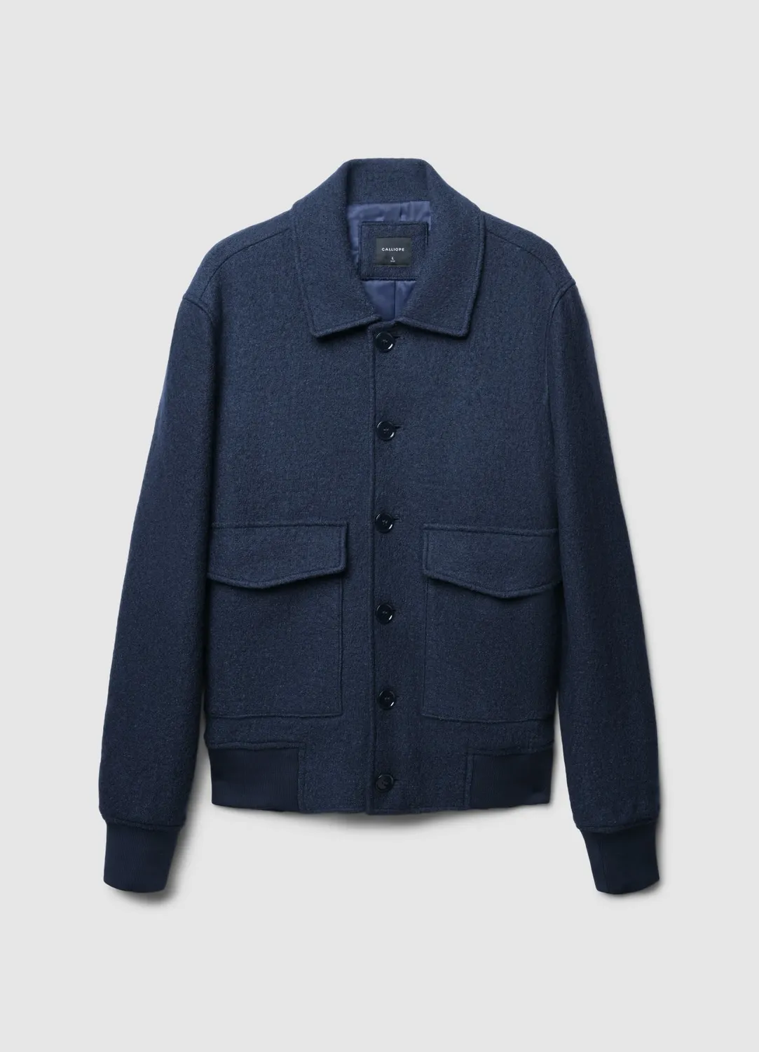 Calliope Bomber blouson homme laine bouillie
