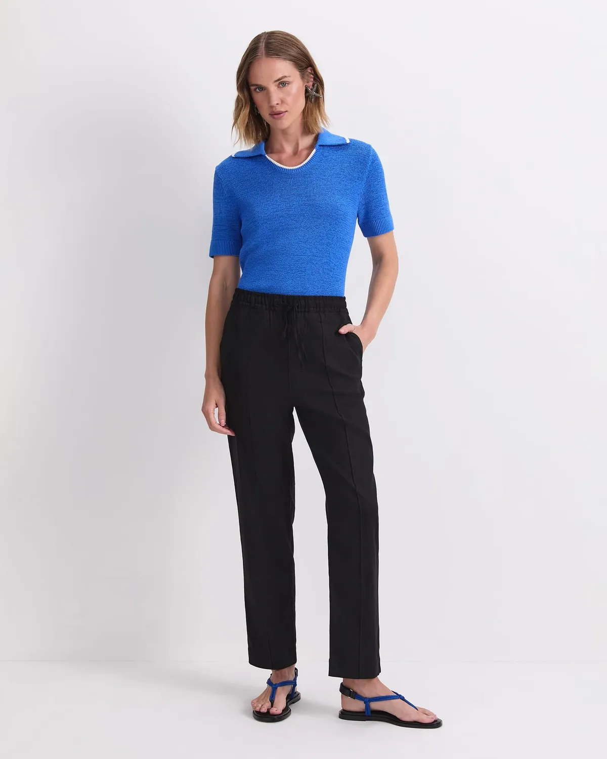 SPORTSCRAFT Rosa 119977 pantalon lin femme fuselé