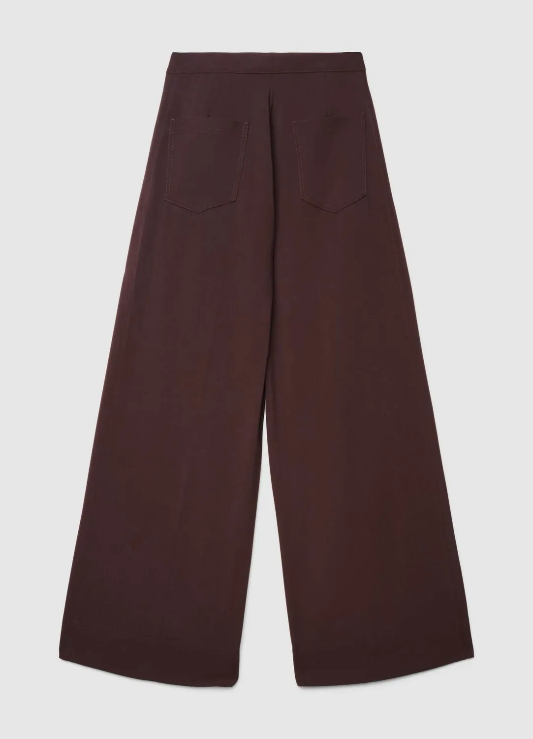 Calliope pantalon palazzo à pinces large fluide femme