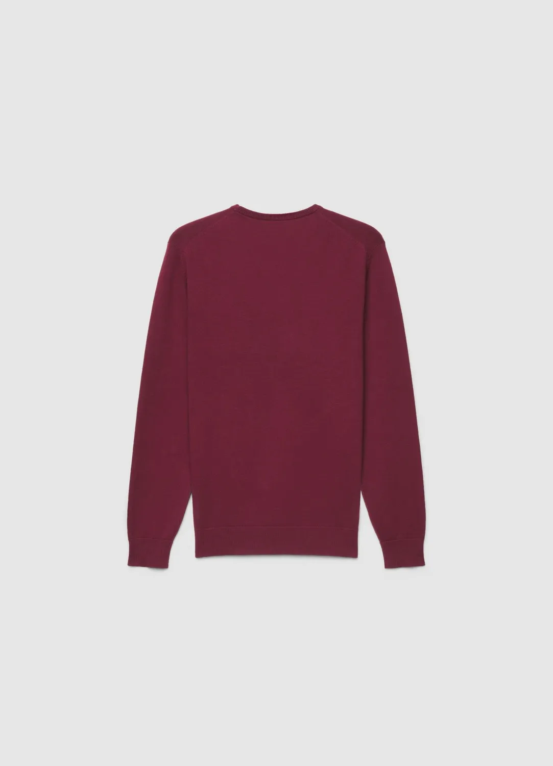 Calliope pull col rond homme uni manches longues côtelé