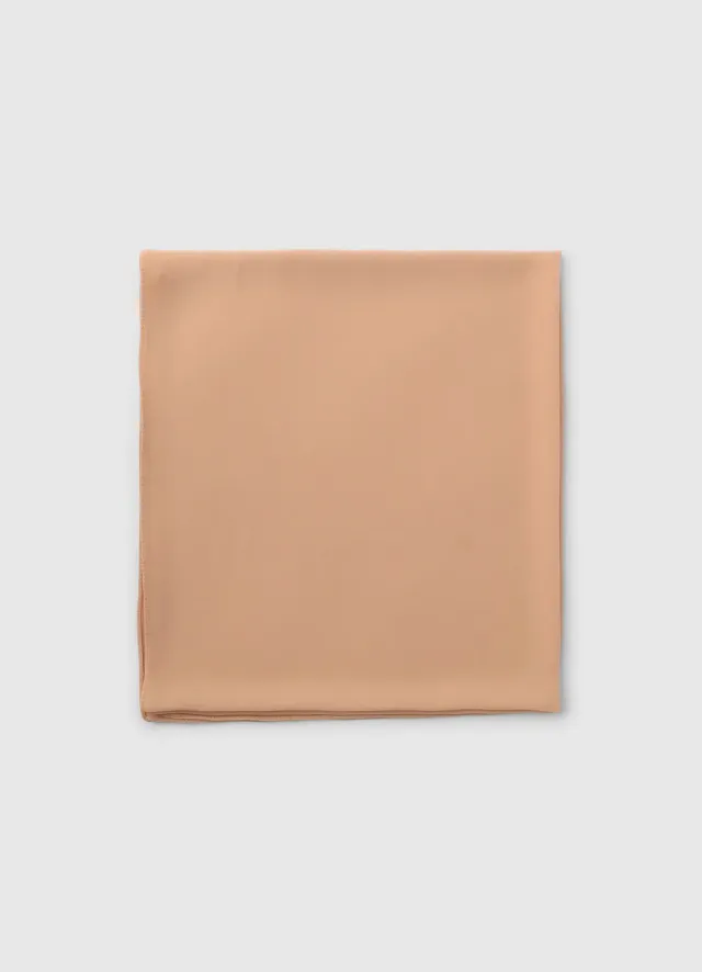 Calliope foulard uni femme georgette 150x65