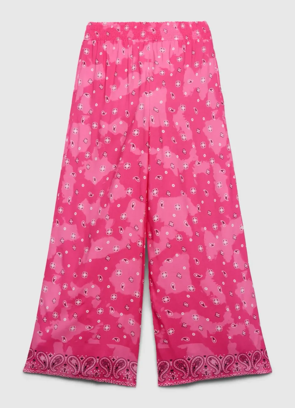 Calliope pantalon wide leg paisley fille à ceinture