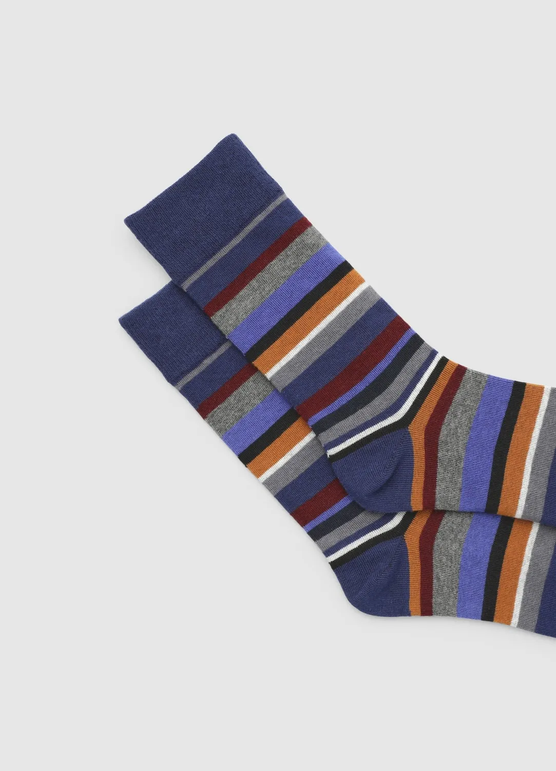 Calliope rayées chaussettes homme multicolore casual